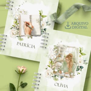 arquivo_digital_caderno_floral_verde_rosas_brancas_mulheres_planner_caderno_estudo