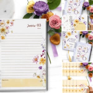 ARQUIVO COMBO 6 Agendas 2026 e Permanente Floral Encanto