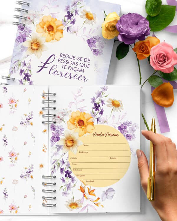 arquivo_digital_agenda_encanto_floral_lilas_amarelo_laranja_branco_1_dia_pagina_permanente