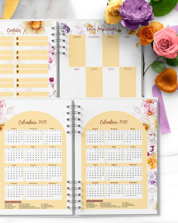 arquivo_digital_agenda_encanto_floral_lilas_amarelo_laranja_branco_1_dia_pagina_2025