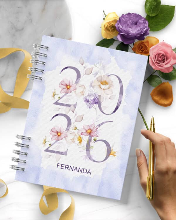 arquivo_digital_agenda_encanto_floral_lilas_amarelo_laranja_branco_1_dia_pagina_2026