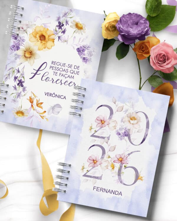 ARQUIVO COMBO 6 Agendas 2026 e Permanente Floral Encanto