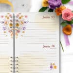 arquivo_digital_agenda_encanto_floral_lilas_amarelo_laranja_branco_2_dias_pagina_2025