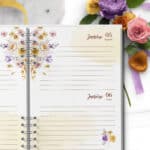 arquivo_digital_agenda_encanto_floral_lilas_amarelo_laranja_branco_2_dias_pagina_2026