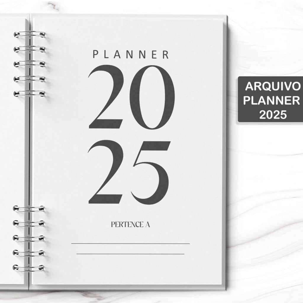Miolo de Planner 2025 e Mais Bicho Papel