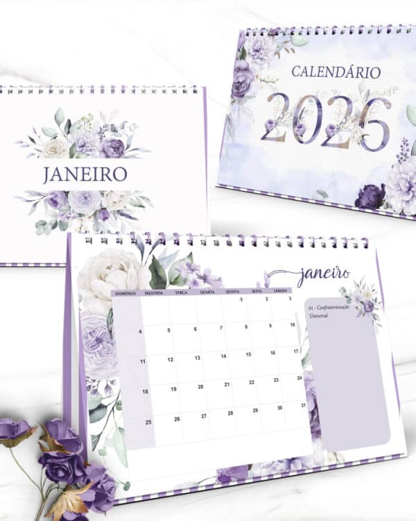 arquivo_kit_calendarios_2026_mesa_A5_A6_marca_paginas_colecao_floral_violeta