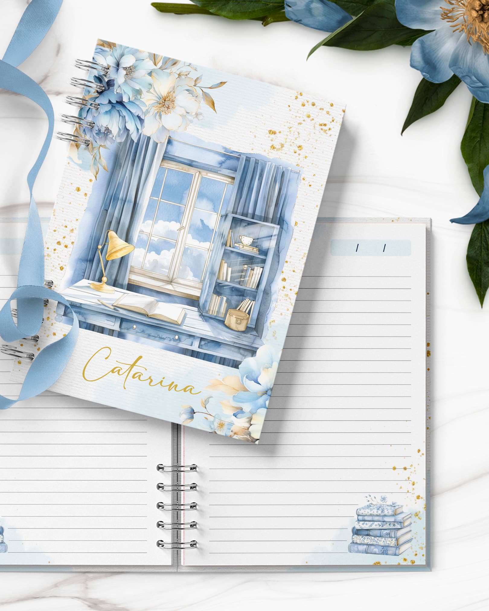 arquivo_digital_caderno_azul_dourado_blue_planner_floral_capas_miolo_pautado7 arquivo_digital_caderno_azul_dourado_blue_planner_floral_capas_miolo_pautado