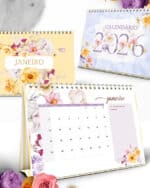 kit_calendarios_2026_A5_A6_marca_paginas_floral_encanto