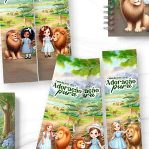 Arquivo Digital Kit Marca Páginas Infantil Congresso 2025 Adoração Pura