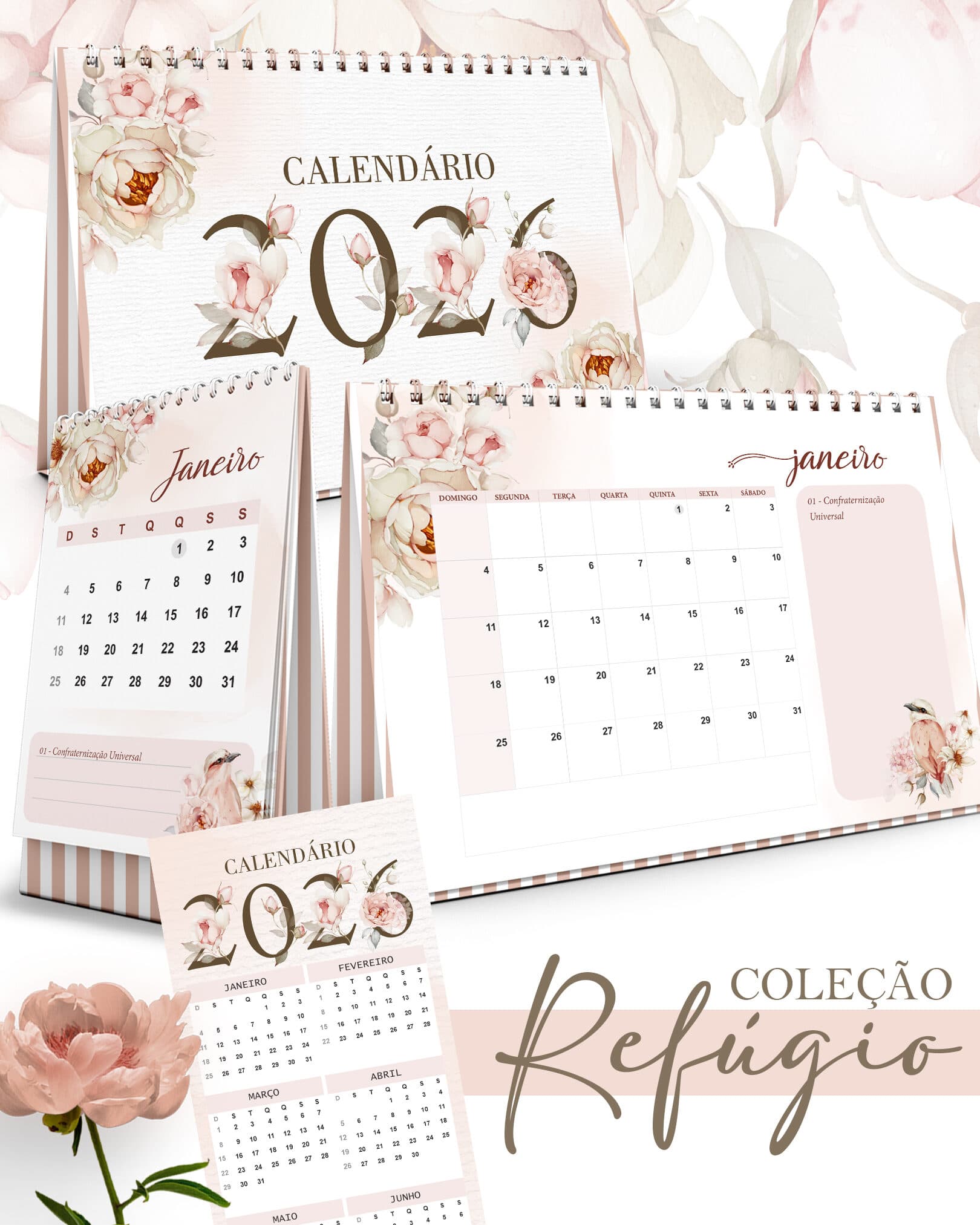 kit_calendarios_mesa_A5_A6_marca_paginas_coleção_refúgio kit_calendarios_mesa_A5_A6_marca_paginas_coleção_refúgio